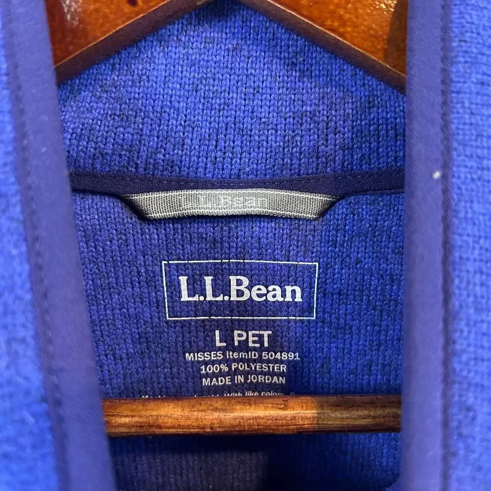 Llbean Women's Blue and Purple Jacket